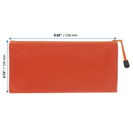 CHUIFAI Pack of 18 A6 Document Bag Zip, Colourful Waterproof Document Bag A6 Oxford Document Folder, Small Zip Pocket for Cosmetics, Office, School Travel Accessories