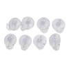 uxcell 8Pcs 2.5cm Dia Clear Single Sided Sucker Pads Hanger