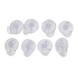 uxcell 8Pcs 2.5cm Dia Clear Single Sided Sucker Pads Hanger Auto Car Suction Cup Hook