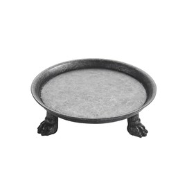 khtumeware Vintage 4.5 Inch 100% Solid Brass Clawfoot Candle Dish - Pedestal Dish - Rustic Black Candle Holder - Jewelry Holder - Perfect for Wax Candles, Rings, and Trinkets