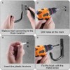 HOTUT Universal Heavy Duty Garage Storage Hooks Set, 6pcs Heavy