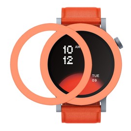 GIOPUEY Protective Ring Compatible with CMF Watch Pro 2, Bezel Ring, Bezel Styling Bezel Protective Case, Protective Ring Made of Aluminium Alloy Metal - F-Orange