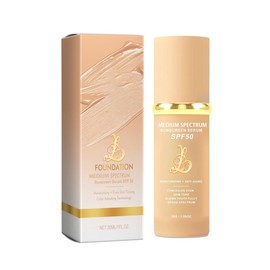 4-in-1 Foundation - Light/Medium Spectrum, Match Skin Color Changed, Waterproof, SPF 50+ Concealers (Medium, Spectrum)