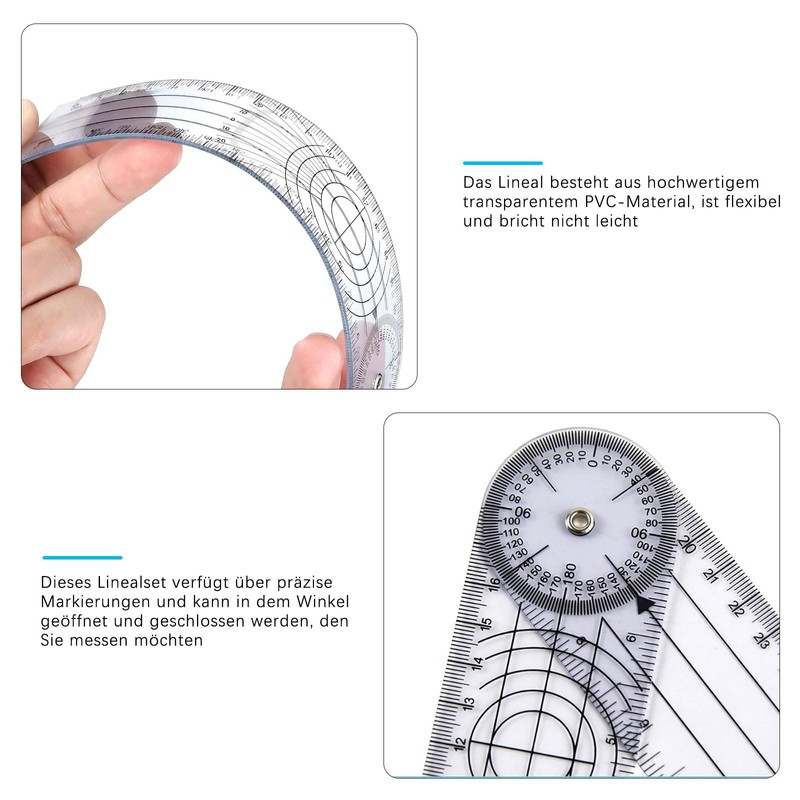 VZU Protractor, Goniometer, Physiotherapy, Protractor, Physiotherapy, PVC Goniometer, Physiotherapy, Protractor