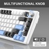 MageGee 75% Mechanical Gaming Keyboard, Compact Blue Backlit Wired Gaming