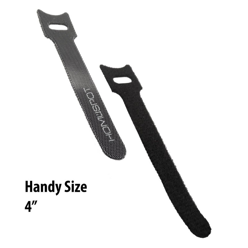 HomeSpot Cable Management 100 Pack Reusable Fasterning Cable Ties Cable