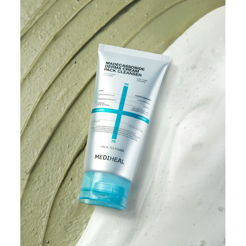 Mediheal Derma Cream Pack Cleanser 120ml_Madecassoside [Soothing Barrier]