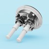 HOROW Chrome Flush Button, Dual Flush Toilet Tank Button for
