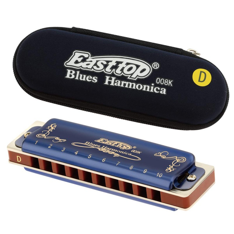 East top Harmonica Blues Harmonica 10 Hole Harmonica D Tone