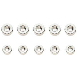SagaSave 10Pack RC Plane Landing Gear Stopper Set, Metal Set Wheel Collar Lock, Model Airplane CNC Wheel Lock, Collar Shaft Axle Gear Wheels Stopper For RC Model Airplane Plane Fix-Wing (1.55+2.55mm)
