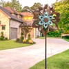Pure Echo Garden Wind Spinner,Flower Wind Spinner,Outdoor Metal Wind Sculpture