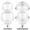 BAIFULAI Set of 4 Onion Containers, Food Storage Balls Garlic