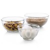 Libbey Baker's Basics 3 Piece Glass Mixing Bowl Set, Multi