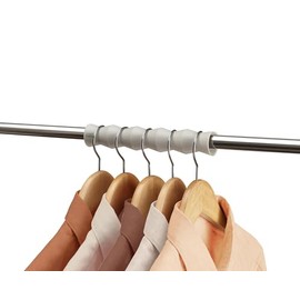 Joseph Joseph Orderly Clothes Rod Spacers 2pk, for Shirts, Skirts and Pants, Wardrobe Hanger and Poles Organizer