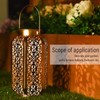 5730LED Hanging Lamp Solar Powered IP44 Waterproof Hex Hollow Lantern