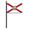 Florida State Flag Rayon On Staff 4 in. x 6 in.