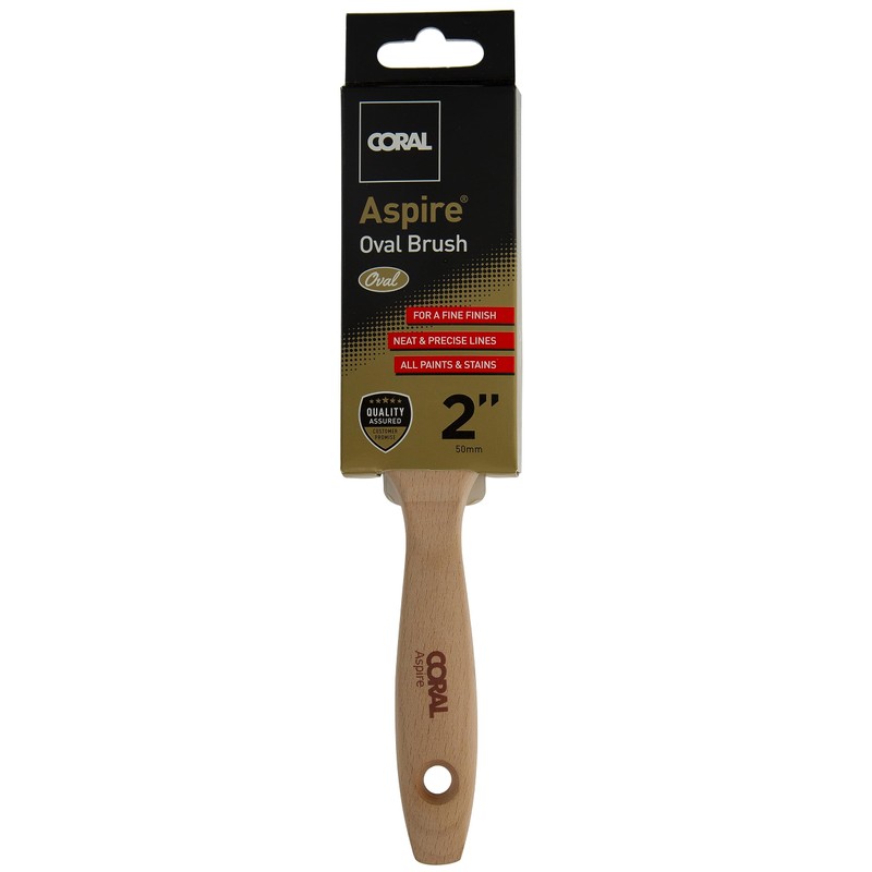Coral Aspire 31743 2" Professional Firm Straight Cut Oval Profile