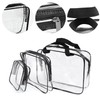 3Pcs Travel Clear Cosmetic Bag Toiletry Bags Bulk, Water Resistant