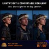 Upgraded Headlamp Rechargeable, Ultra Bright, 6 Modes with Motion Sensor