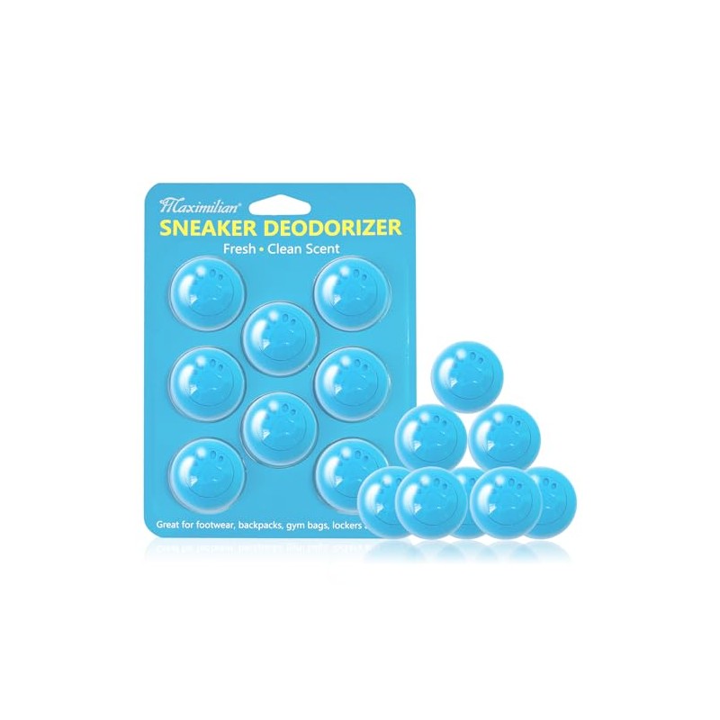 MAXIMILIAN Shoe Deodorizer Balls - Odor Eliminator for Fresh Footwear