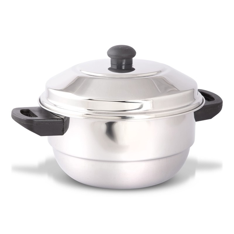 KSJONE Stainless Steel 5 pcs Multi Kadai (Induction Friendly) Idli