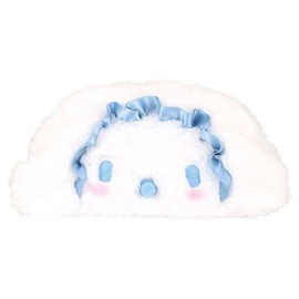 Tees Factory Sanrio Characters Plush Face Pouch, Baby/Cinnamoroll, H4.3 x W 7.9 x D 2.0 inches (110 x 200 x 50 mm) (not including ears) SR-5544402CR