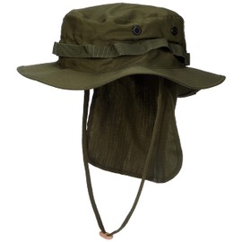 Miltec British Military Style Olive Drab Rip Stop boonie Hat With Neck Flap (X-Large)