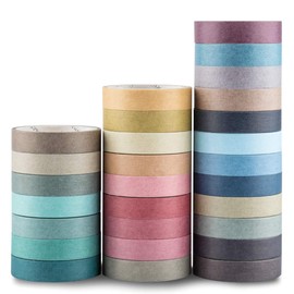 YUBBAEX Washi Tape Masking Tape Colourful for DIY Decorative Crafts, Gift Wrapping, Scrapbooking