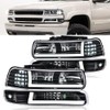 ALLGOOD LED DRL Headlight Assembly Front Headlamp Compatible with 99-02