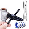Hosawtek Pipe Repair Complete Kit, Double Head Pipe Screw Extractor,