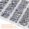 HELIFOUNER 180 Pieces 5 Sizes Nylon Insert Hex Lock Nuts,