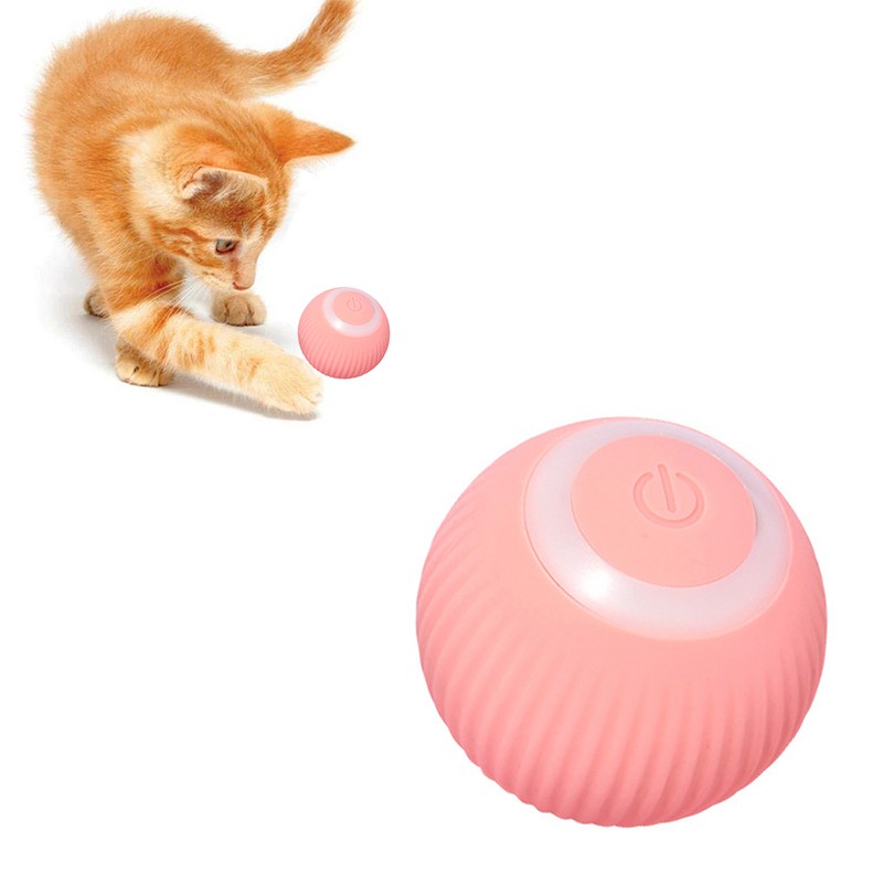 Interactive Cat Toys Balls USB Rechargeable Pet Toy Automatic Cat