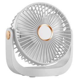 Schreibtischventilator mit Nachtlicht, tragbarer, leiser Ventilator mit USB-Akku, 360° drehbar, 5 Geschwindigkeitsstufen, abnehmbare Klingen für einfache Reinigung, für Schlafzimmer, Büro, Zuhause,