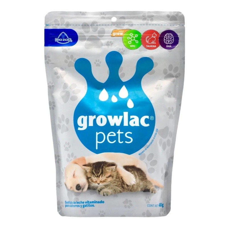 Sustituto De Leche Growlac Pets 450g Perros Y Gatos