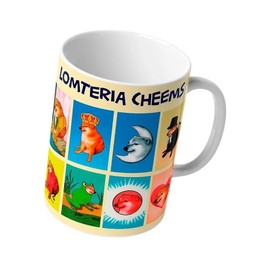 Taza Cheems Lomteria | Frase Meme divertida | Cerámica Blanca 11 oz | Para Café o té