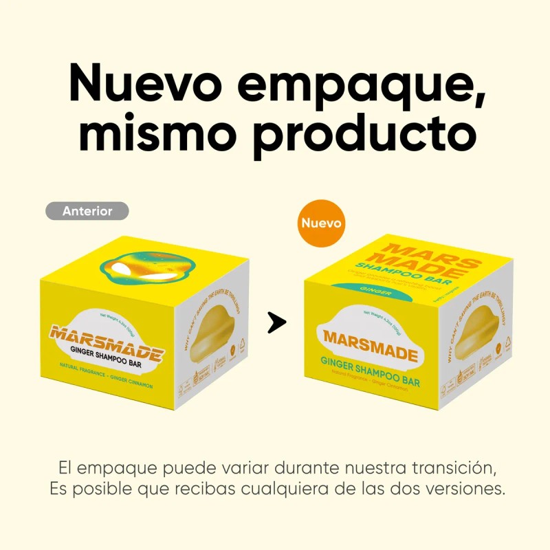 Marsmade Shampoo En Barra De Jengibre