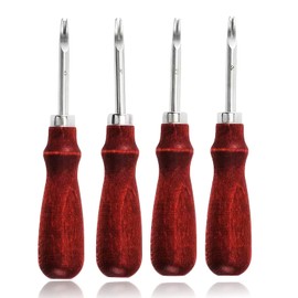 Leather Edge Bevelers 4 PCS Leather Working Tools Leather Skiver for Professional DIY Leather Working