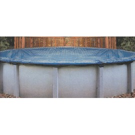 SMOPS Leaf Net Cover for 18-Foot-by-34-Foot Oval Above-Ground Swimming Pools | Keeps Leaves and Other Debris Off Your Winter Pool Cover