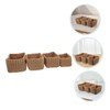 ABOOFAN 4Pcs Handwoven Storage Bins Decorative Woven Baskets for Organization