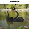 Floating Fake Swans, Simulation Swan Float Freely Black Lifelike for