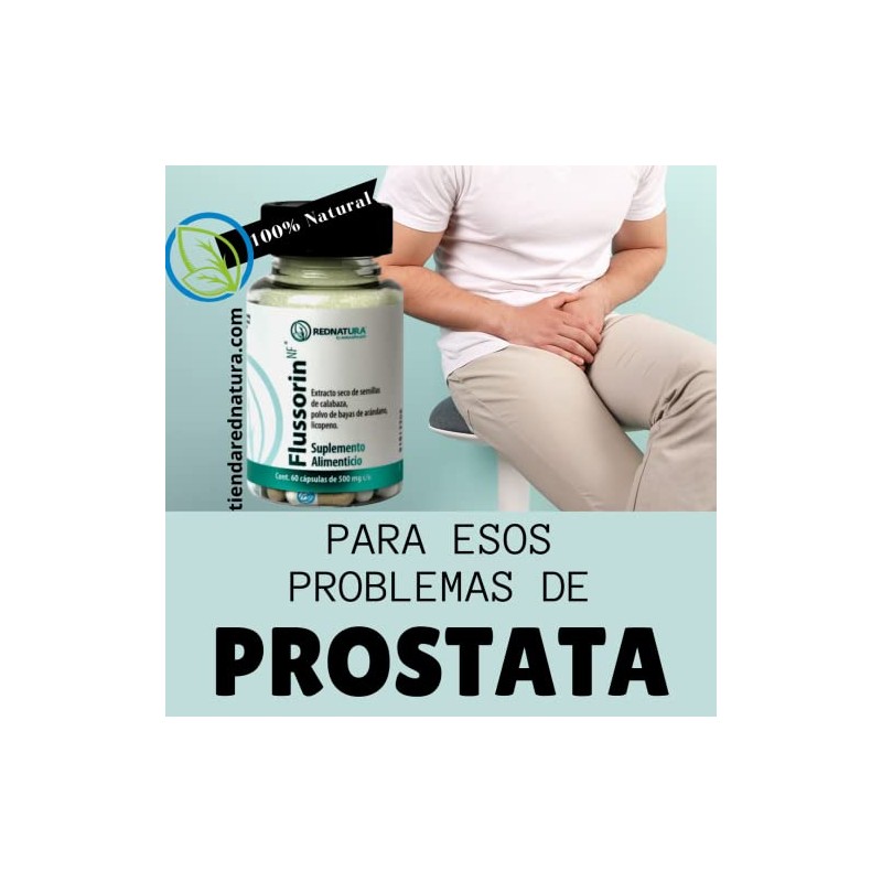 RedNatura Flussorin - Desinflama Prostata - 60 capsulas Sin sabor