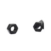 binifiMux 30pcs M8-1.25mm Black Hex Nuts Carbon Steel