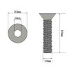 Countersunk Screws with Hexagon Socket (ISK) - M10 x 16