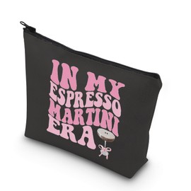 Tini Time Cosmetic Bag Gift in My Espresso Martini Era Gift for Espresso Martini Cocktail Gift, Blk-my Espresso Bag, Bag