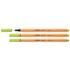 STABILO Pack of 3 Felt-Tip Pens with Stitch 88, Lime