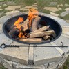 CKLT Fire Poker for Fire Pit Outdoor, 26inch Twisted Rope