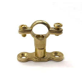 Greened House Brass Munsen Pipe Ring Clip & Backplate 15mm - Available in Packs of 2