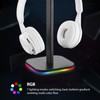 FUNFANG Headphone Stand Bottom Illuminated Headphone Holder RGB Light for