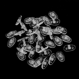 30Pairs Eyewear Accessories Extra Soft Repair Tool For Eyeglass Non Slip Screw-in Nosepads Eyewear Nose Pads Nose Pads For Glasses