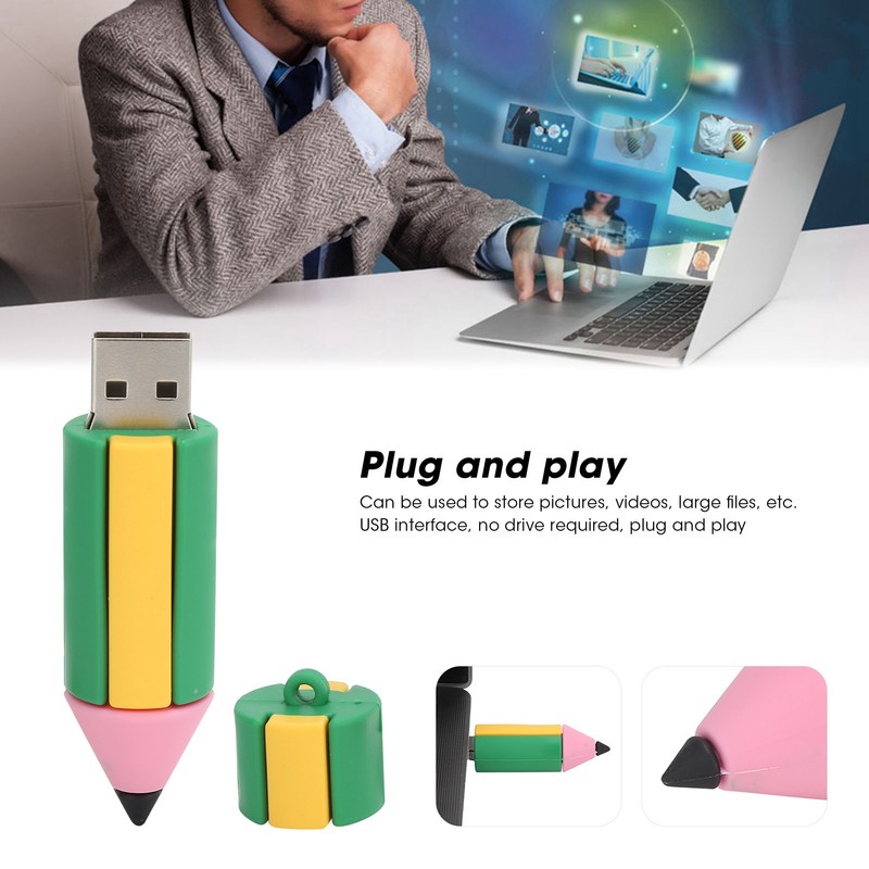 Flash Drive USB U Disk Pencil Model Memory Stick Mobile